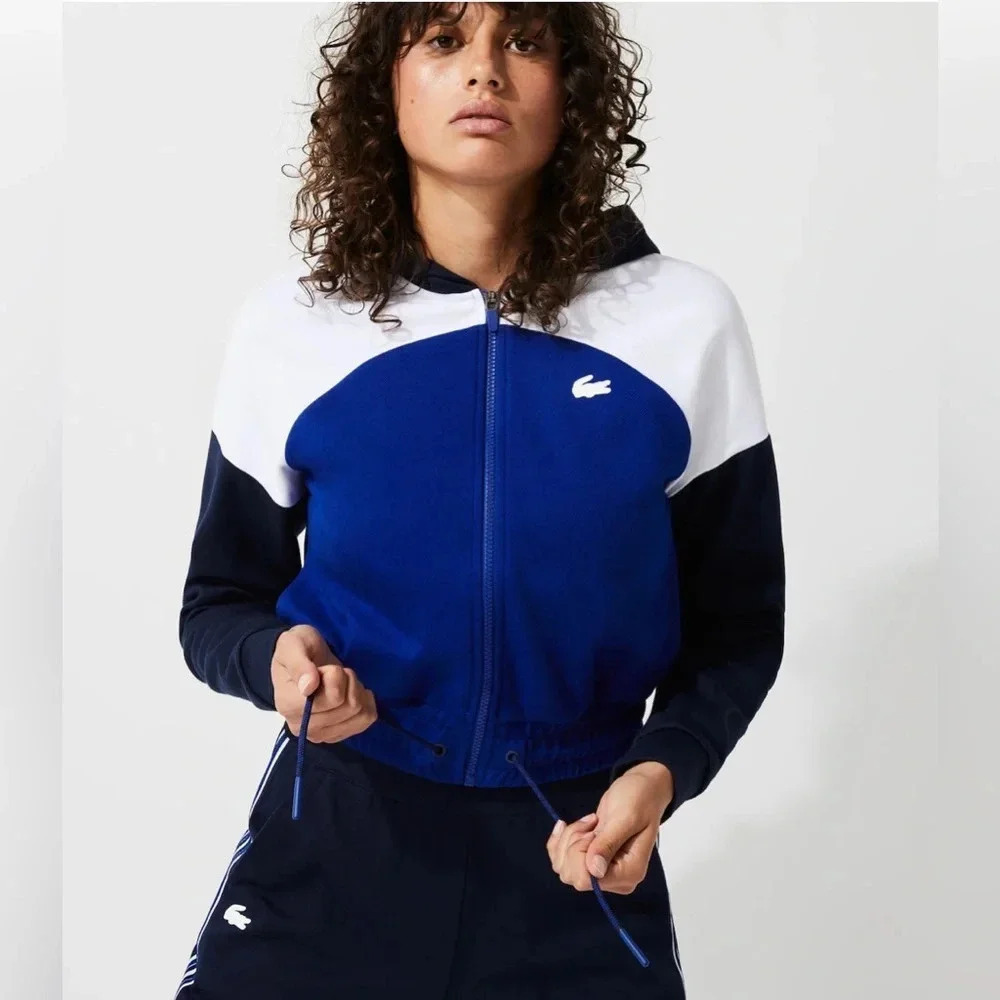 Lacoste Hooded Organic Cotton Zip Sweatshirt
